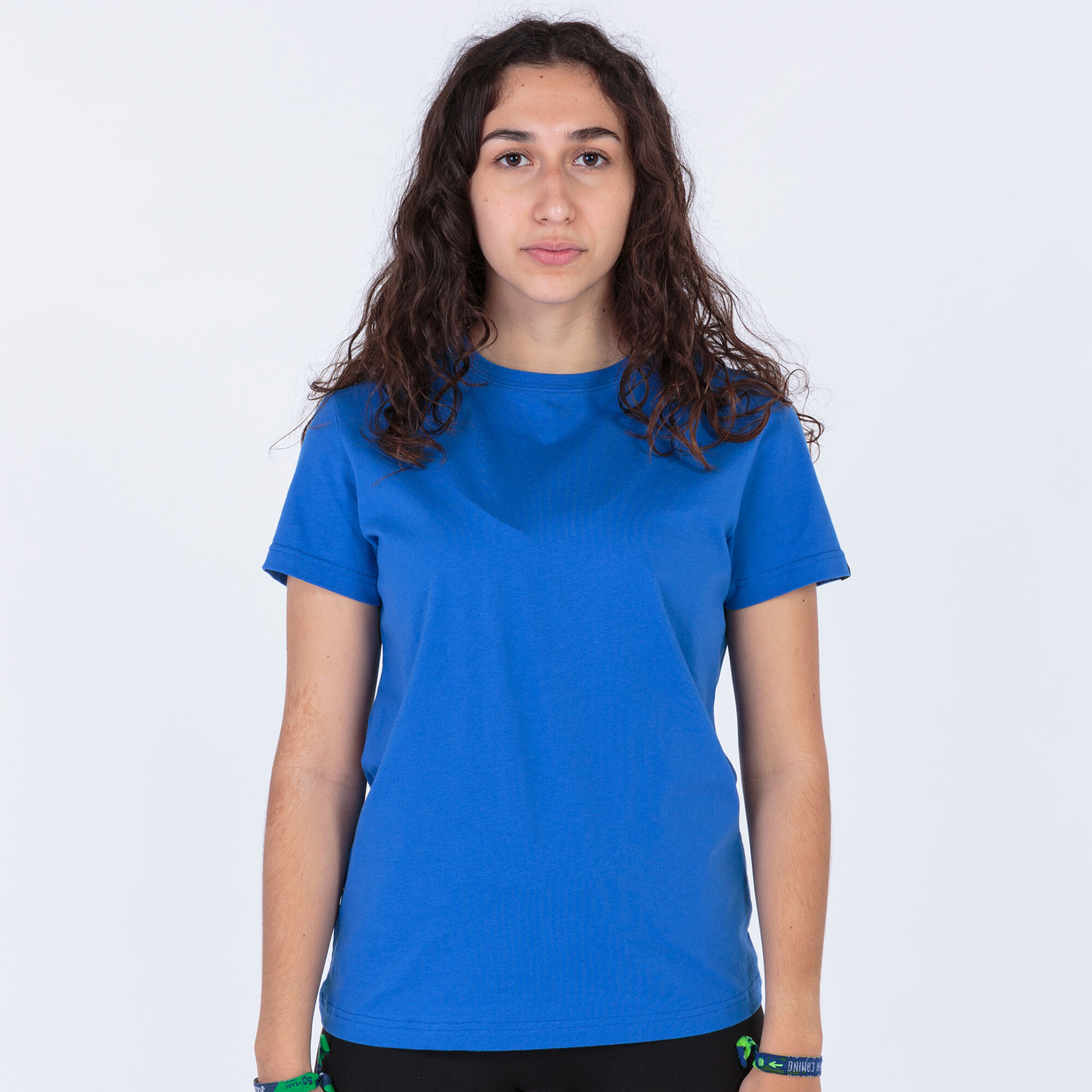 Koszulka z krótkim rękawem kobiety Desert niebieski royal
