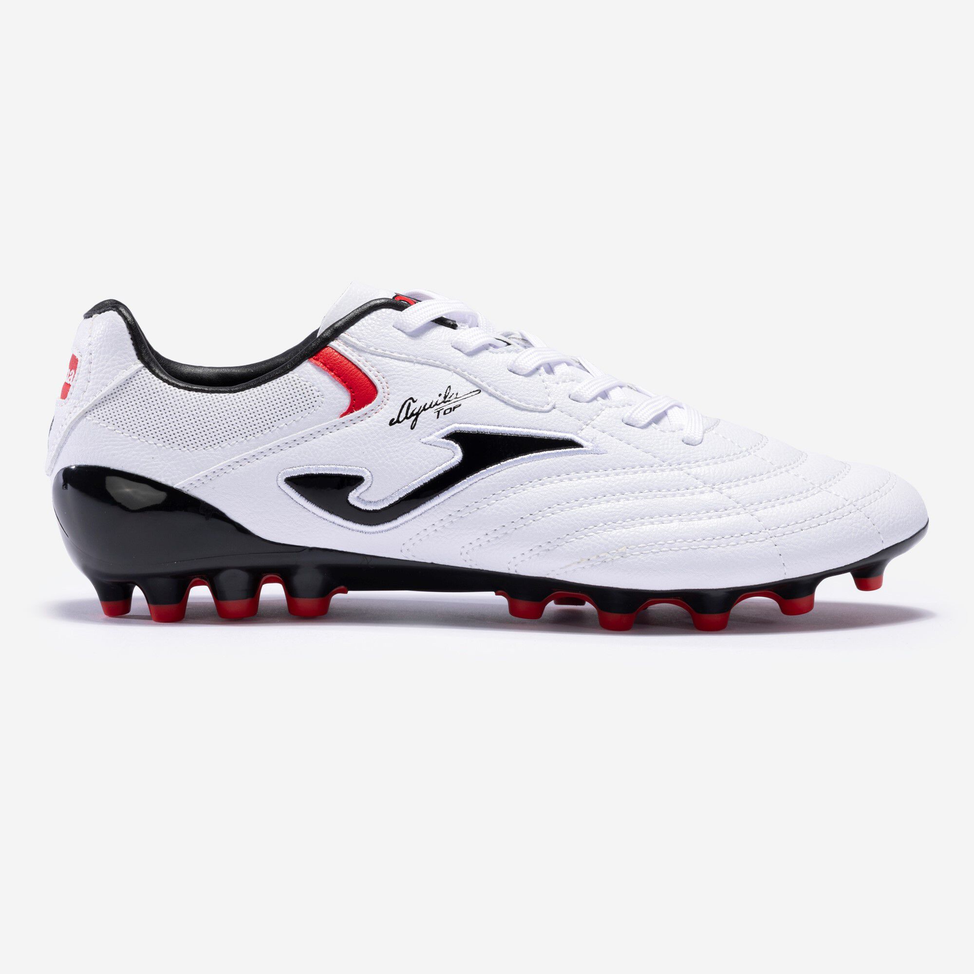 Chaussures football Aguila Cup 23 gazon synthétique AG blanc rouge