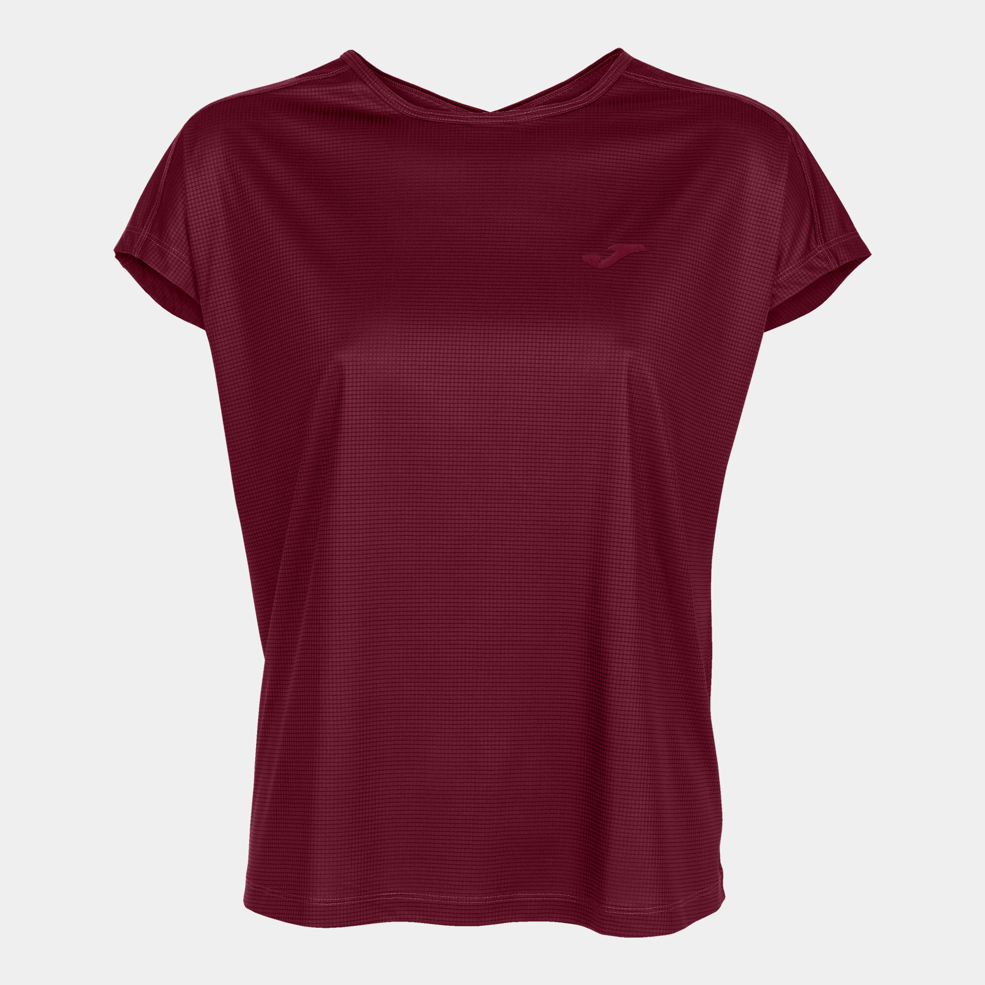 T-shirt manga curta mulher Core castanho-avermelhado