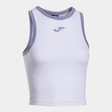 Top kobiety Mimetic bialy niebieski