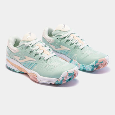 Zapatillas Slam Jr 23 clay junior turquesa rosa