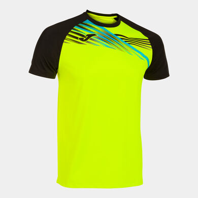 Camiseta manga corta hombre Elite X amarillo flúor negro