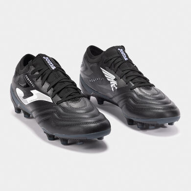Botas fútbol Powerful 25 terreno firme FG negro