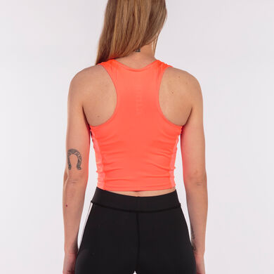 Top damă Elite VII coral fosforescent alb
