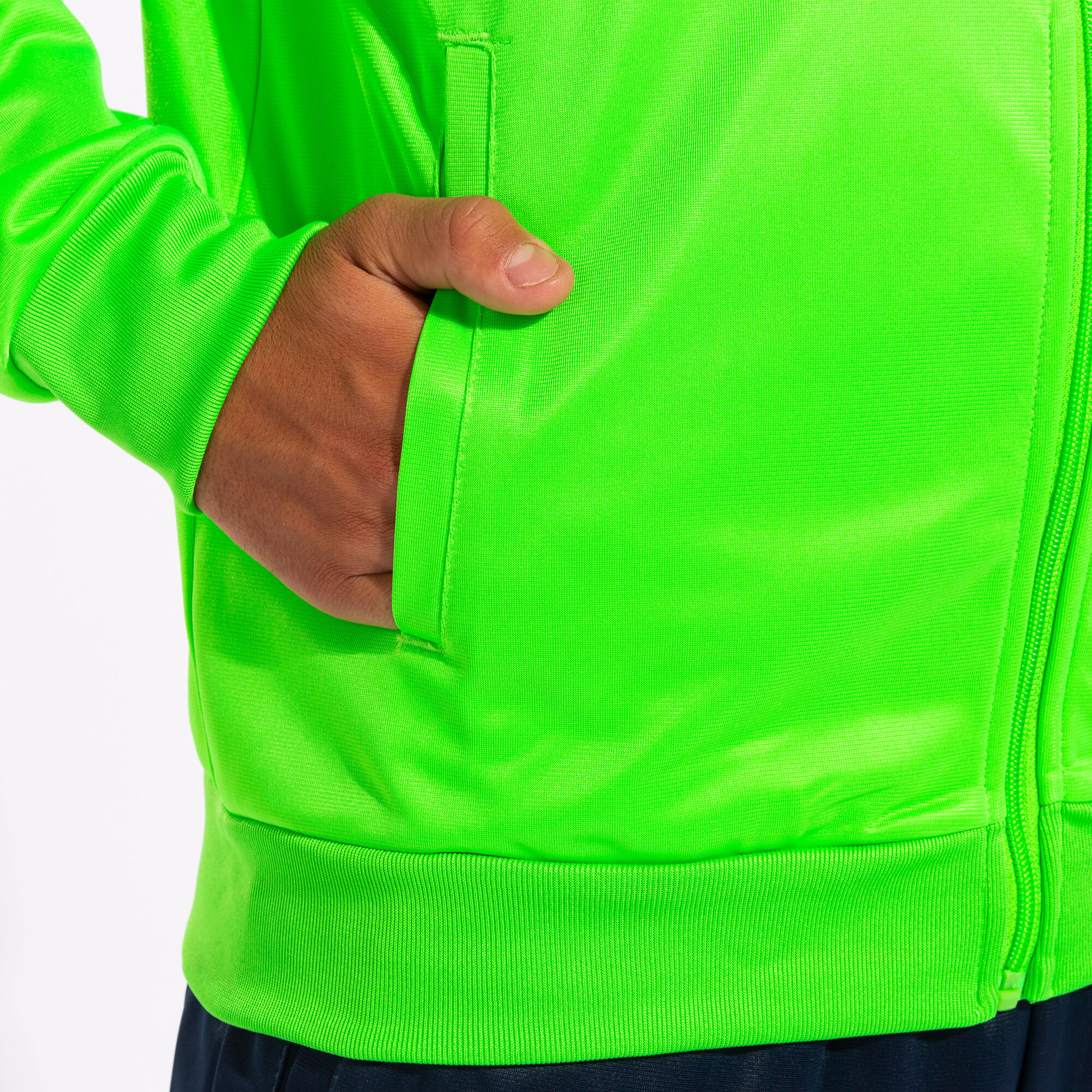 Tracksuit man Columbus fluorescent green navy blue