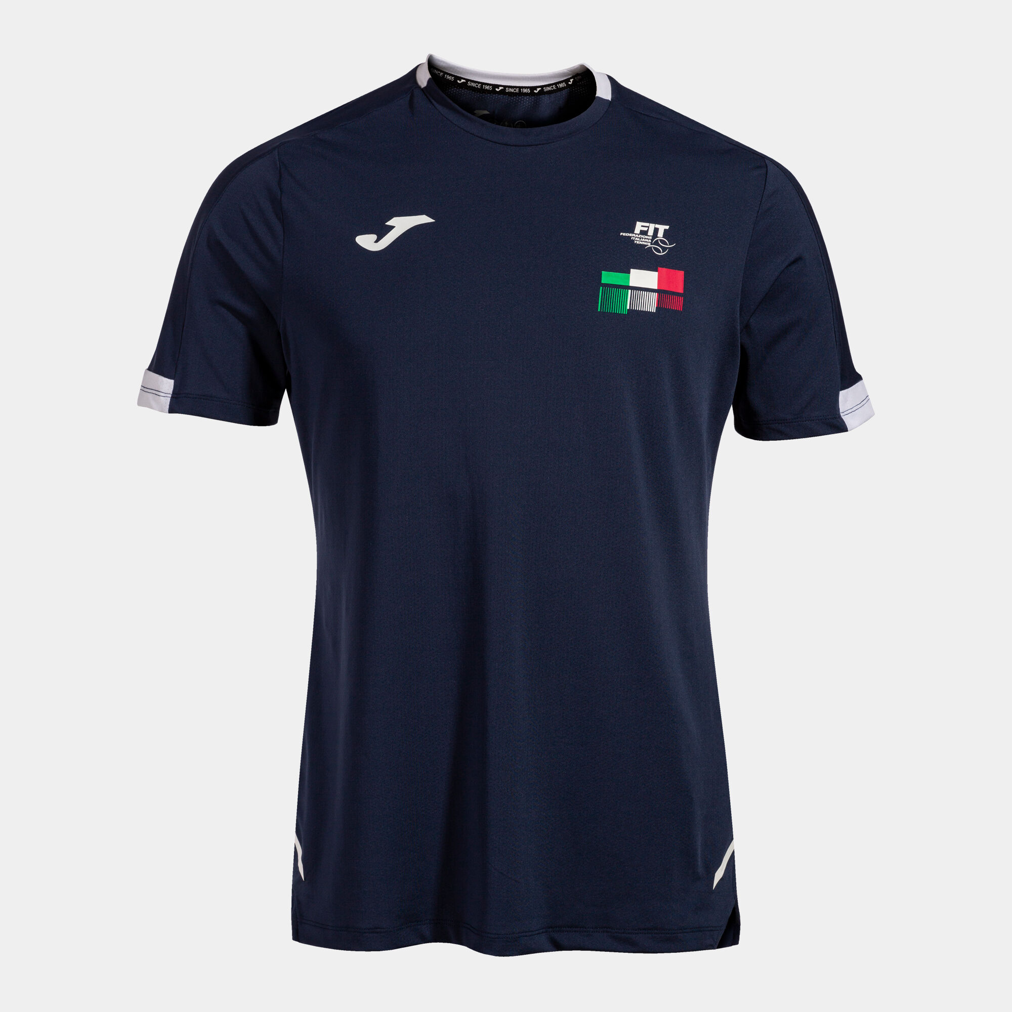 T-shirt manga curta competição Federação Italiana De Tenis