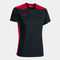 Camiseta manga corta mujer Championship VI negro rojo