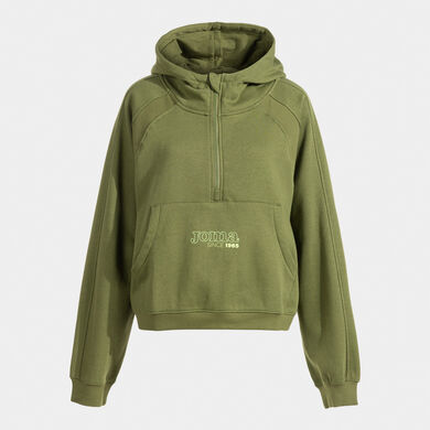 Sweat &agrave; capuche femme Mimetic vert