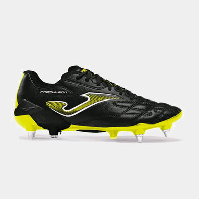 Botas f&uacute;tbol Propulsion 26 terreno blando SG negro