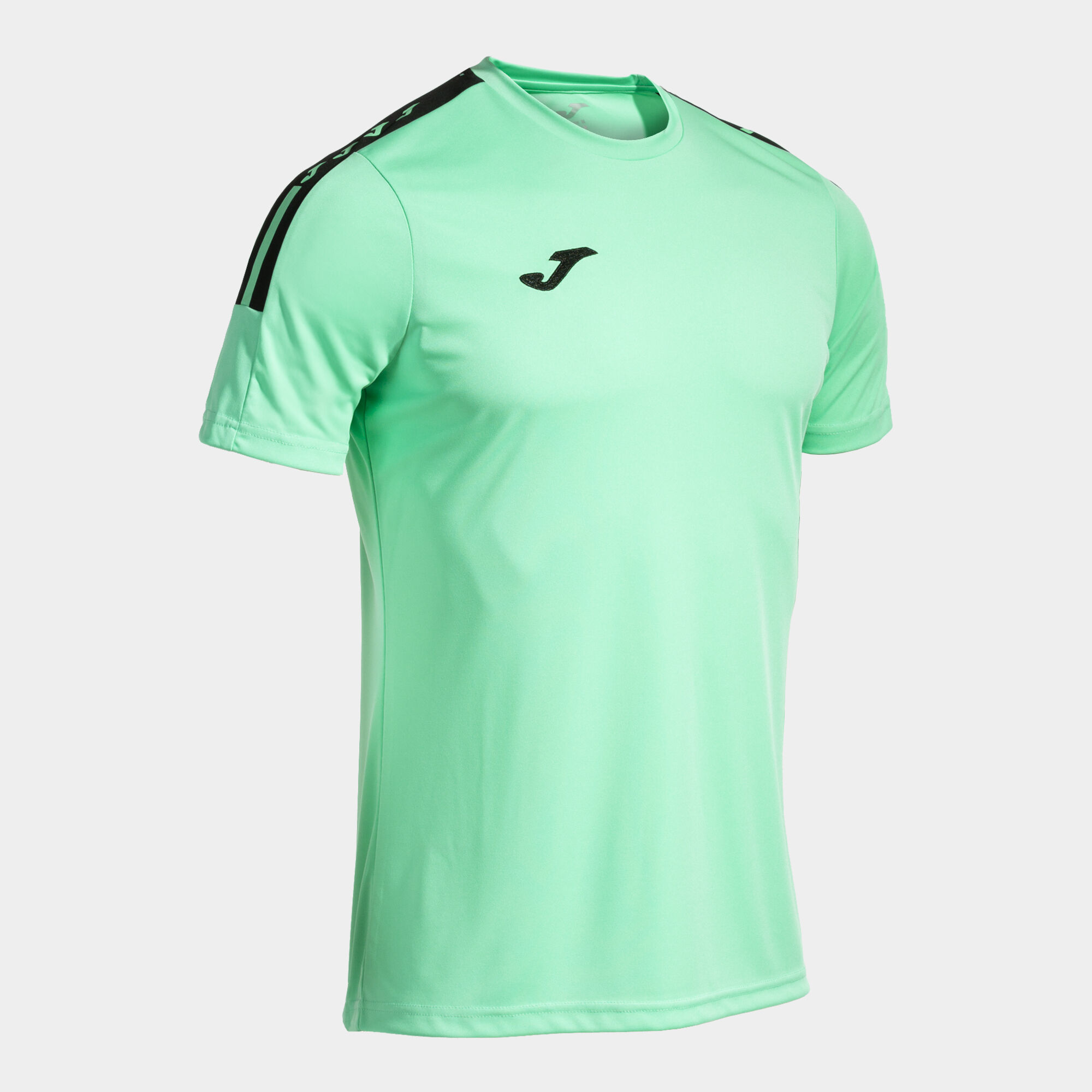Shirt short sleeve man Olimpiada green black