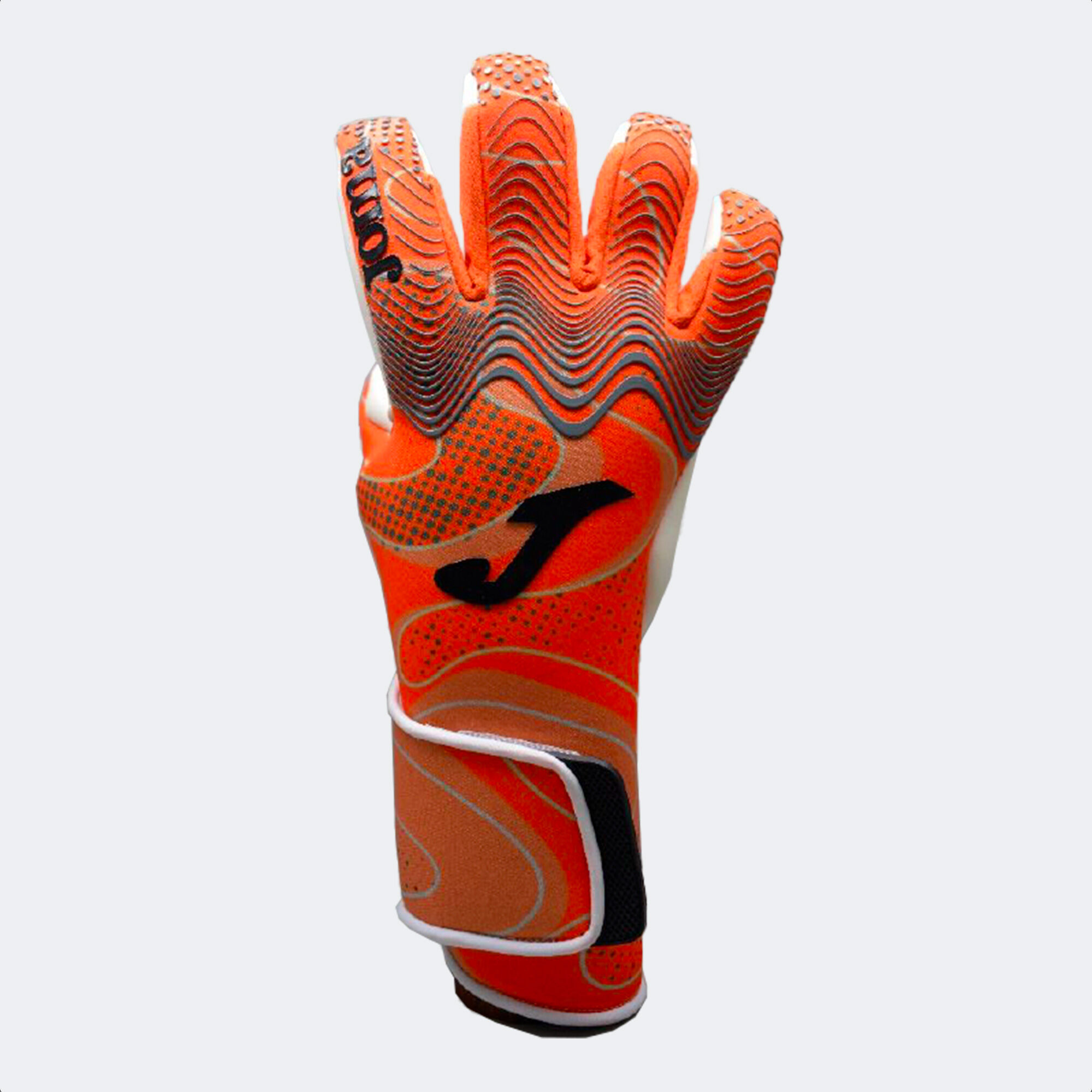 Football goalkeeper gloves Panther orange black