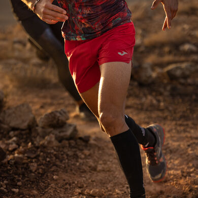 Camiseta Running Hombre Joma Elite VII. Flúor Green. 101522.020