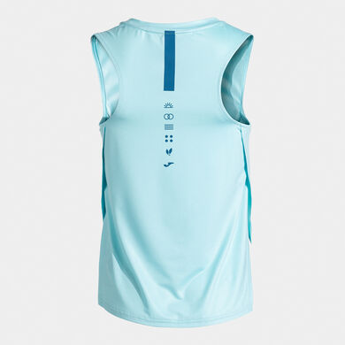 Camiseta sin mangas mujer Breath azul