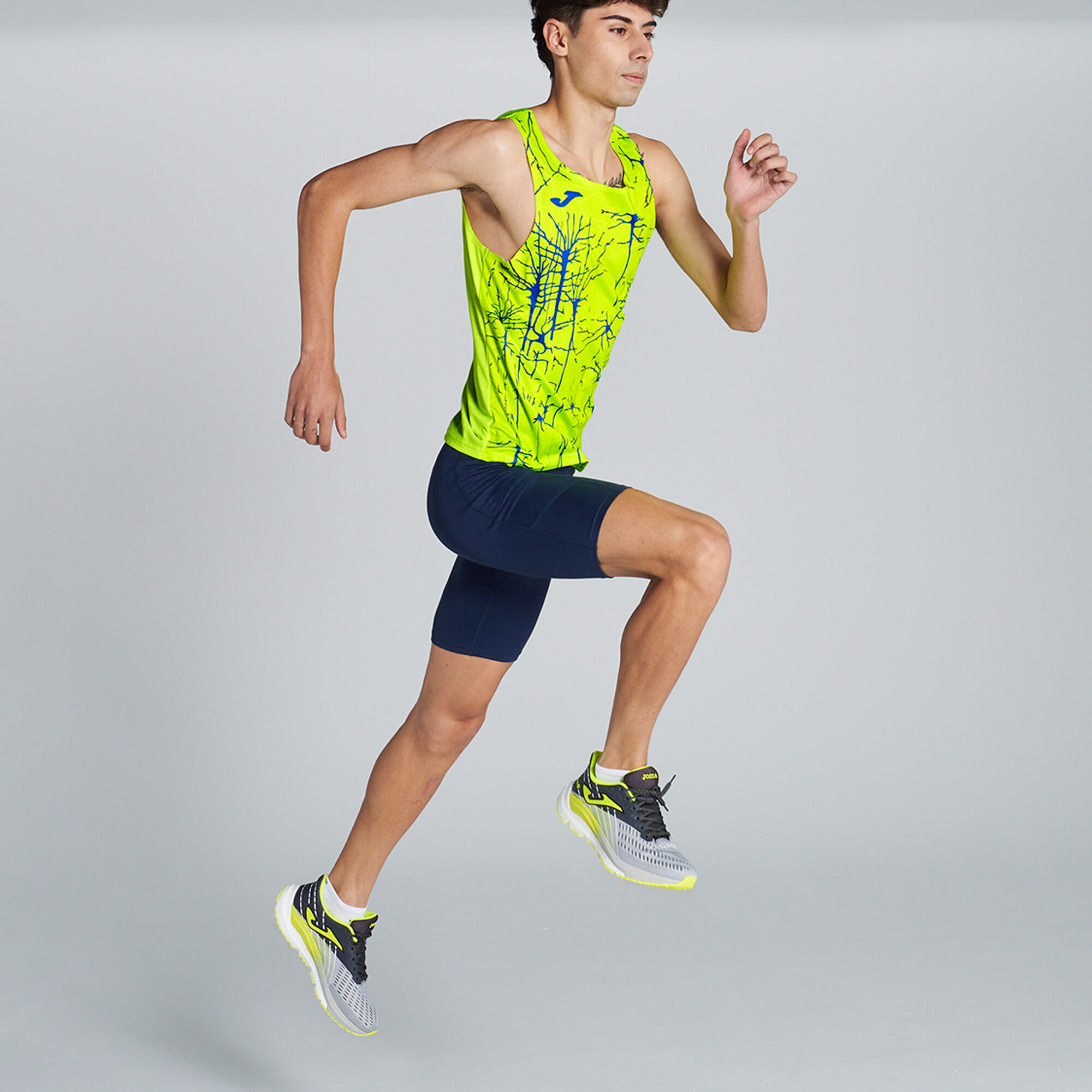 Tank top man Elite IX fluorescent yellow