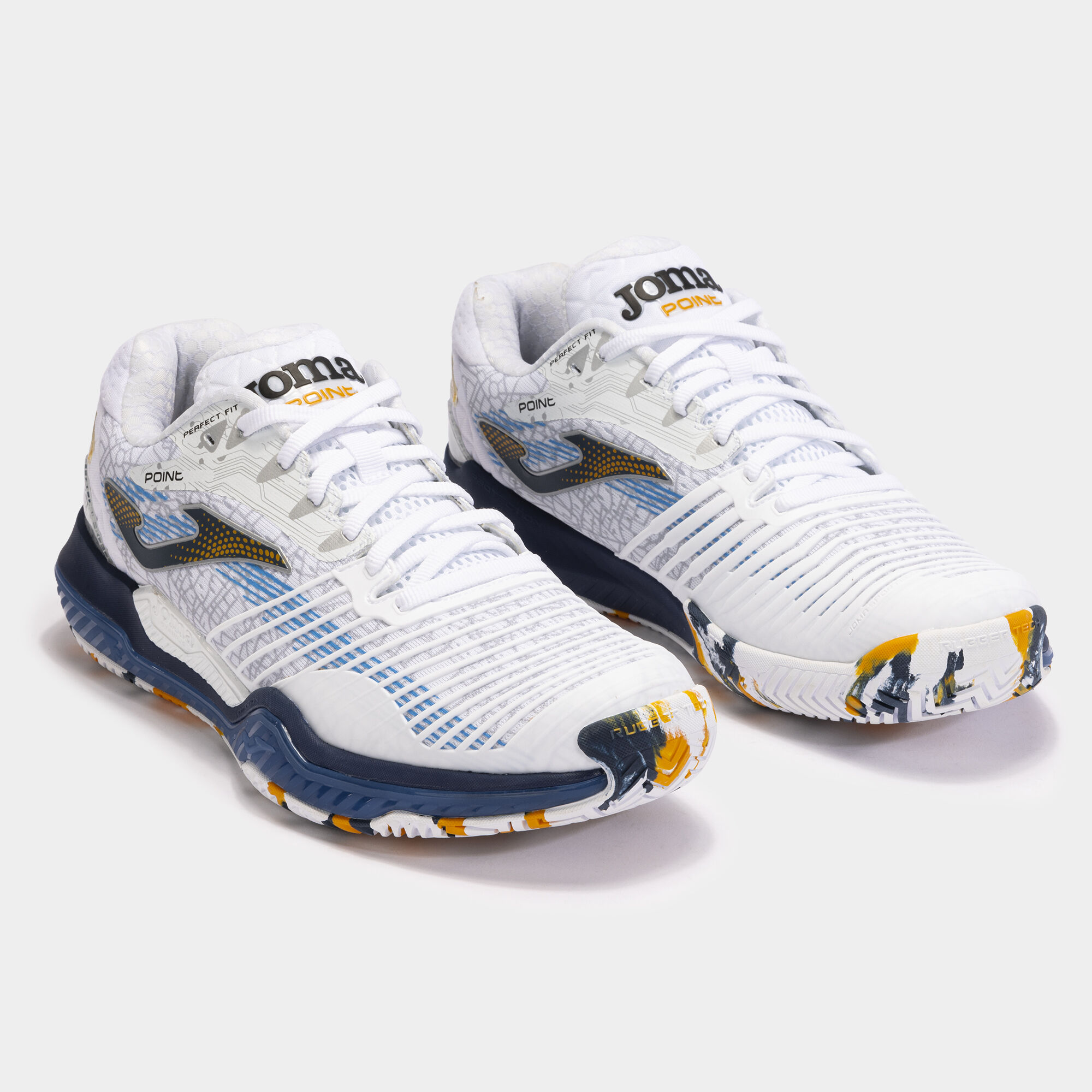 Shoes Point Men 24 hard court man white blue JOMA