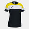 Camiseta manga corta mujer Crew IV negro amarillo blanco