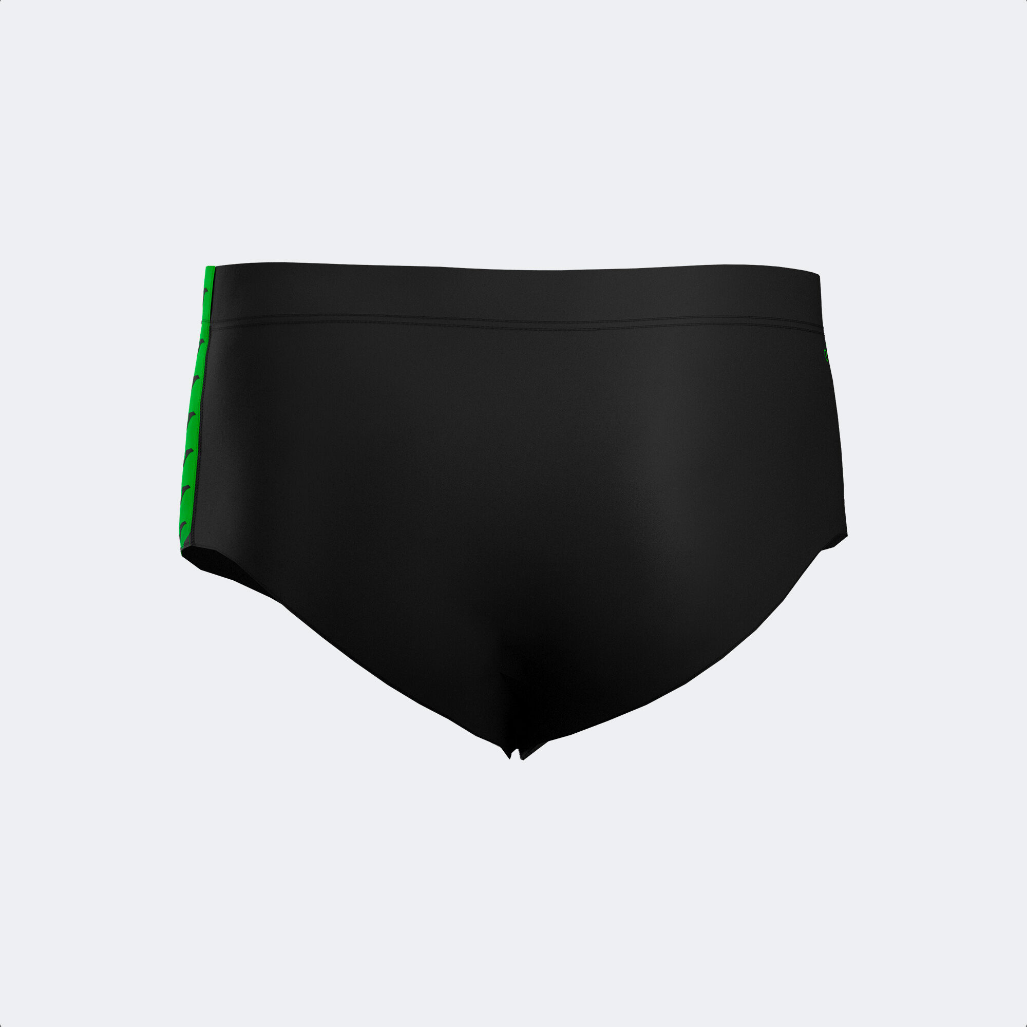 Maillot slip homme Splash noir vert fluo