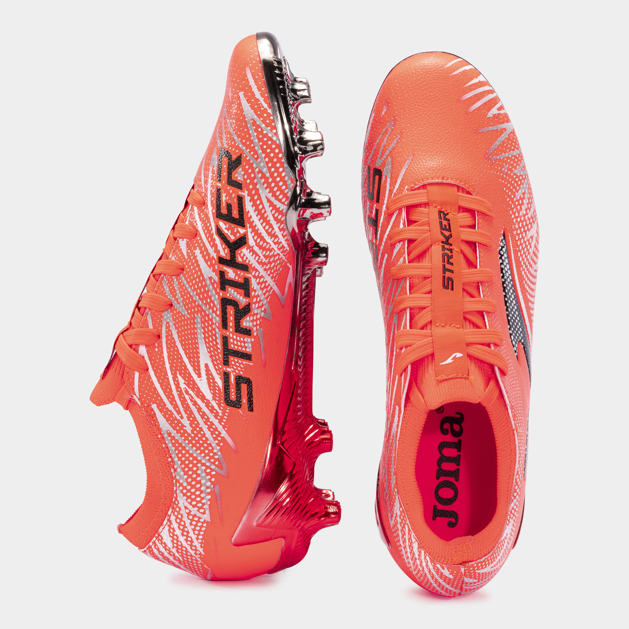 Football boots Striker 24 firm ground FG coral
