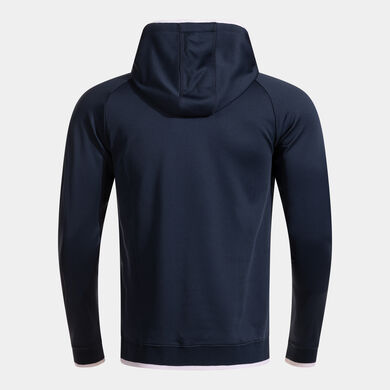 Hooded sweater man Combi Premium dark navy white