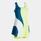 Vestido mulher Challenge verde azul