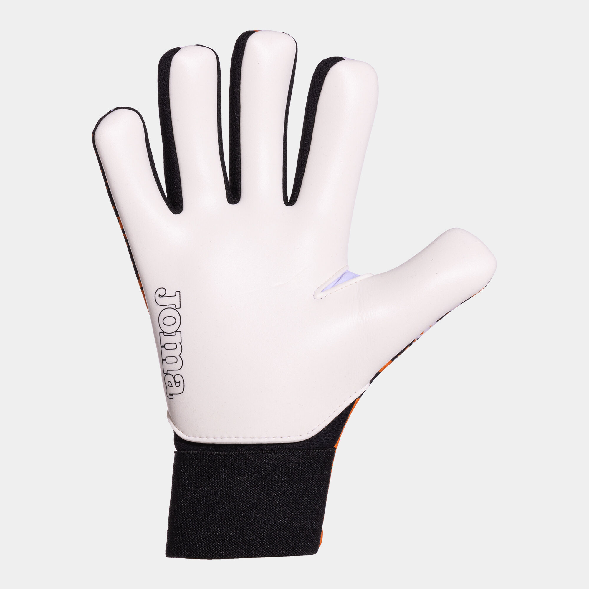 Rękawice bramkarskie piłka nożna Hunter fluorescencyjny pomaranczowy czarny