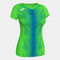 Camiseta manga corta mujer Olimpia verde flúor royal