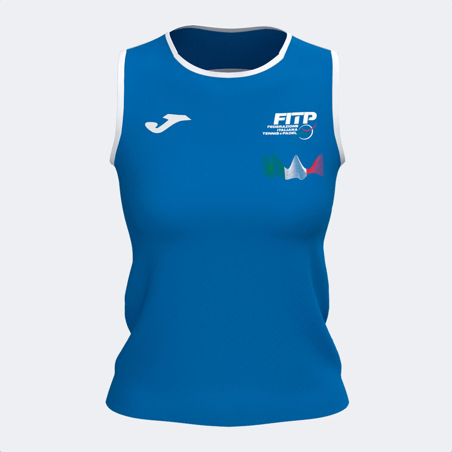 CAMISETA TIRANTES MUJER COMP. OFI. FED. ITALIA TENIS Y PADEL