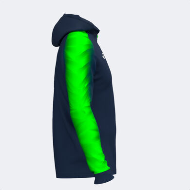 Chaqueta con capucha mujer Elite XI marino verde flúor