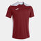 Shirt short sleeve man Championship VI burgundy white