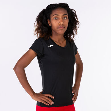 Maglia a manica corta donna Record II nero