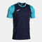 Camiseta manga corta hombre Final Basket III dark navy turquesa fl&uacute;or