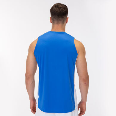 Camiseta sin mangas hombre Cancha III royal blanco