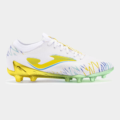 Botas fútbol Striker 24 terreno firme FG blanco