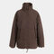 Anorak woman Mimetic brown