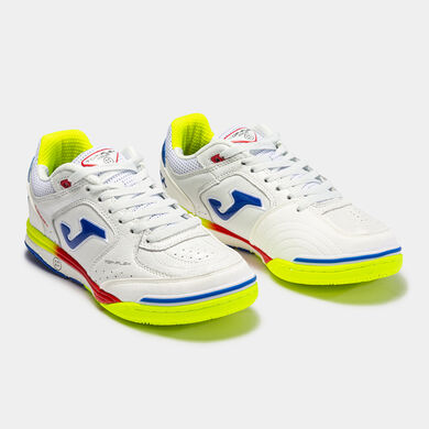 Futsal shoes Top Flex Rebound 22 indoor Spanish Futsal Selection white  fluorescent yellow | JOMA®