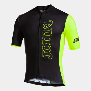 Maillot unisex Crono negro amarillo flúor