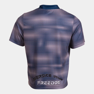 Koszulka z kr&oacute;tkim rękawem uniseks U-Tribe niebieski