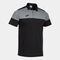 Polo manga corta hombre Crew V negro gris