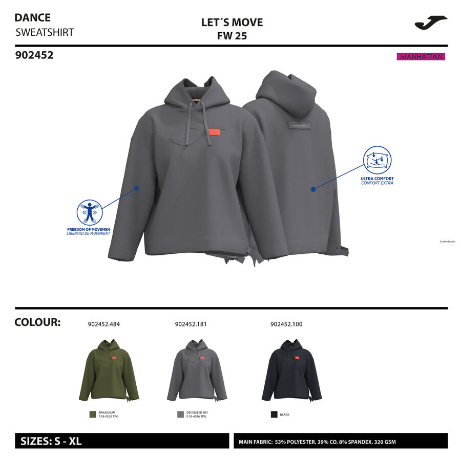 SUDADERA CON CAPUCHA STEP
