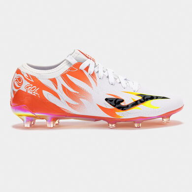 Chuteiras Gol 25 terreno forme FG Copa Donosti branco laranja