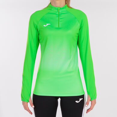 Sweatshirt woman Elite VII fluorescent green white