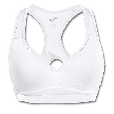 Sujetador deportivo mujer Brama blanco