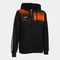 Giacca con cappuccio donna Eco Supernova nero arancione