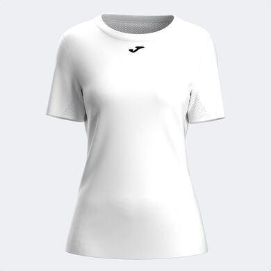 Camiseta manga corta mujer Indoor gym blanco