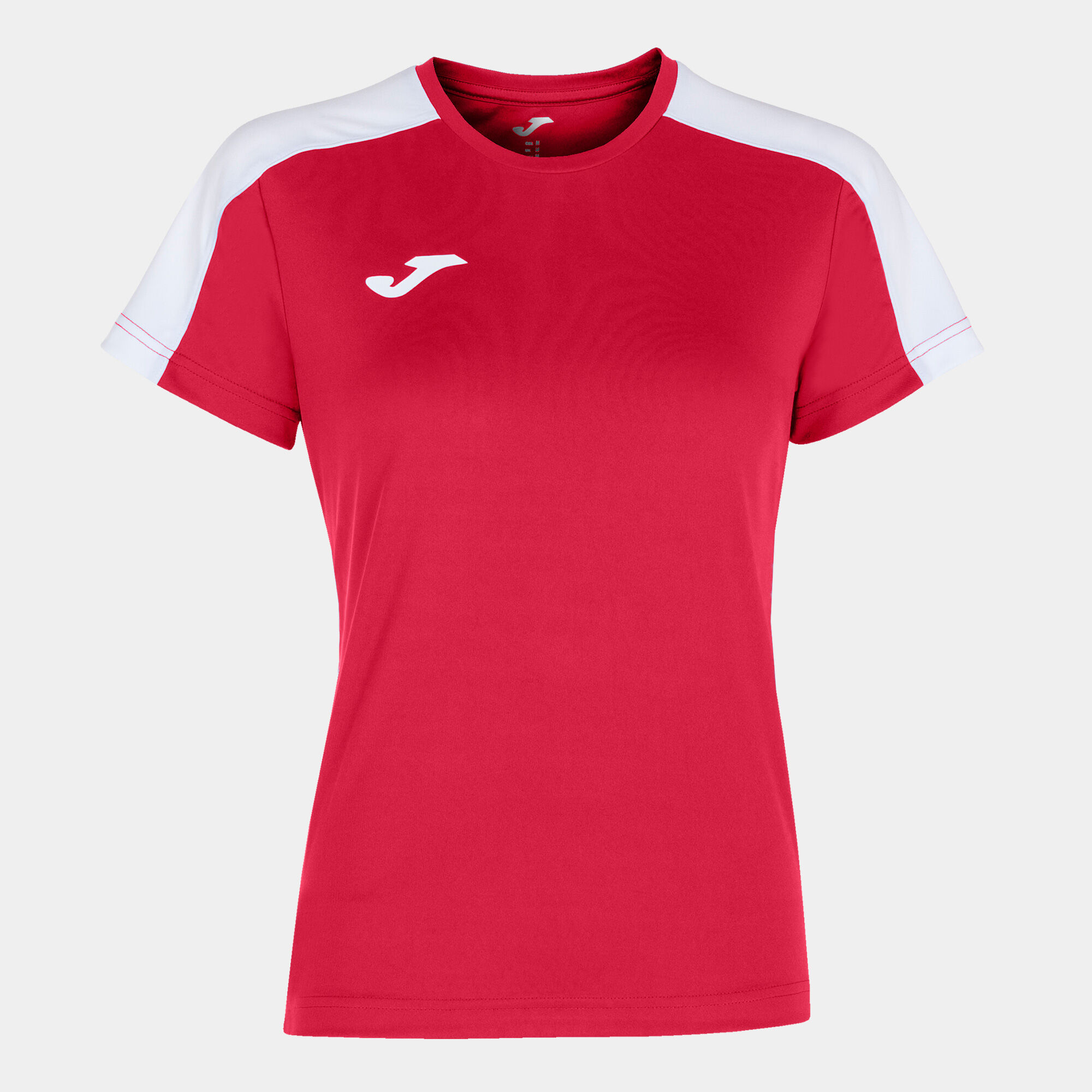 Koszulka z krótkim rękawem kobiety Academy III czerwony bialy