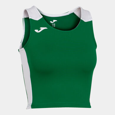 Top mulher Record II verde branco