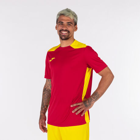 Shirt short sleeve man Championship VI red yellow | JOMA®