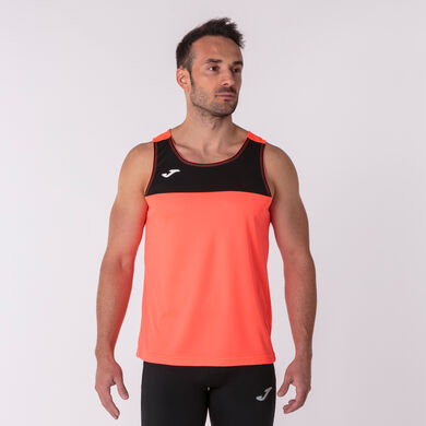 Camiseta sin mangas hombre Race coral negro