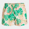 Swimming trunks man Santa Mónica beige green