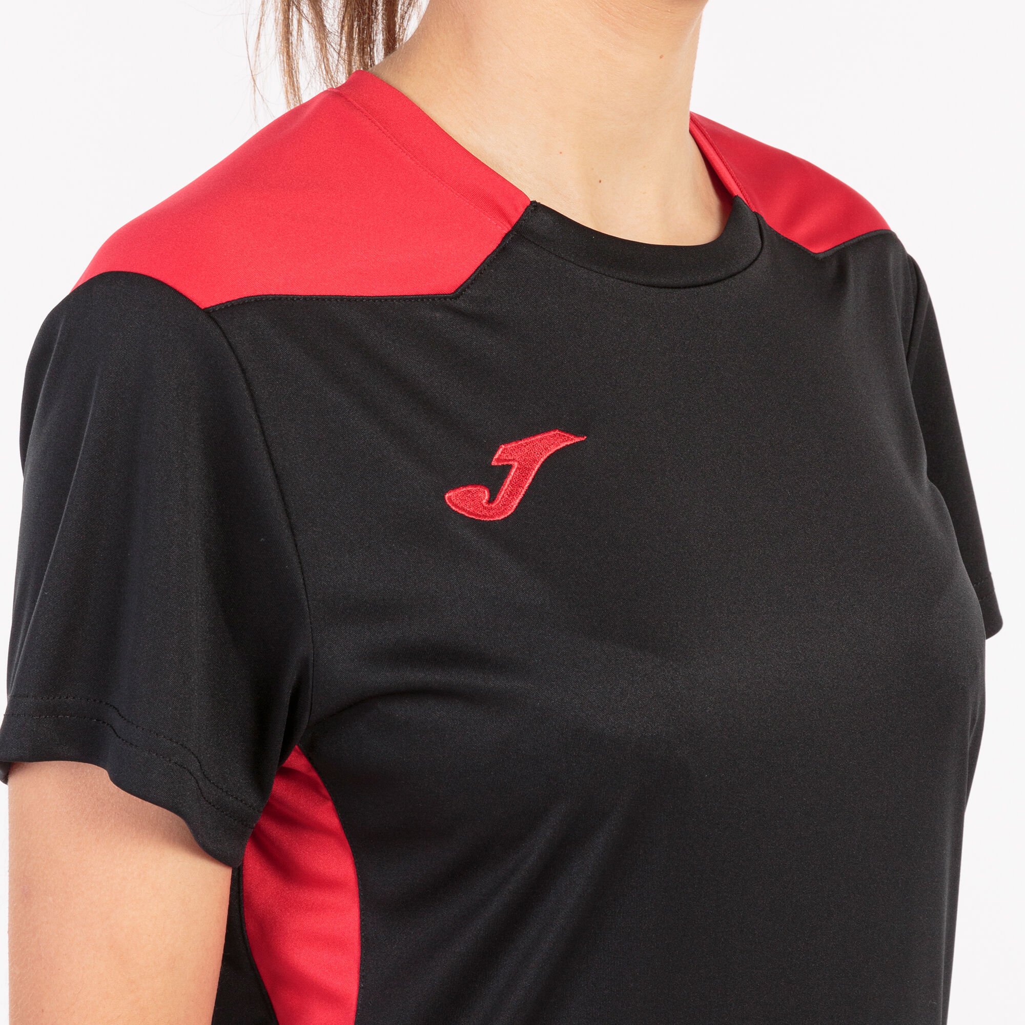 Camiseta manga corta mujer Championship VI negro rojo